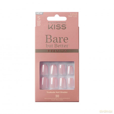 KISS Bare-But-Better Premium Gel Nails 30 pcs