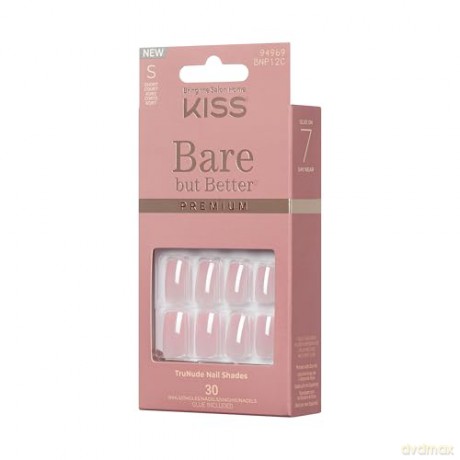 KISS Bare-But-Better Premium Gel Nails 30 pcs