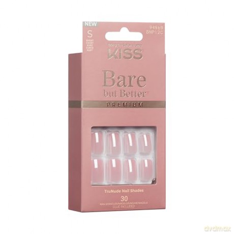 KISS Bare-But-Better Premium Gel Nails 30 pcs