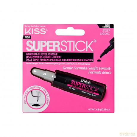 KISS Eyelash Glue Super Stick Individual (Lash Cluster Adhesive) 6.5 g Black