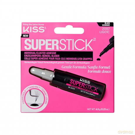 KISS Eyelash Glue Super Stick Individual (Lash Cluster Adhesive) 6.5 g Black