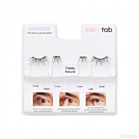 KISS ImPRESS (Easy Tab) False Eyelashes