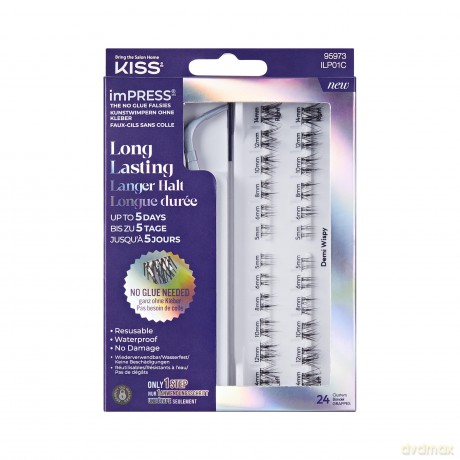 KISS ImPRESS (Press on LongLasting) False Eyelashes 01