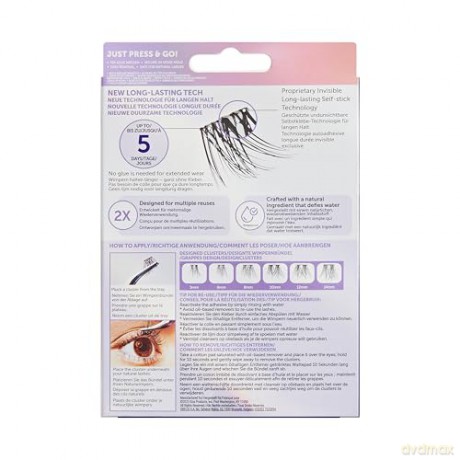 KISS ImPRESS (Press on LongLasting) False Eyelashes 01