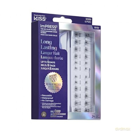 KISS ImPRESS (Press on LongLasting) False Eyelashes 02