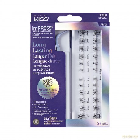 KISS ImPRESS (Press on LongLasting) False Eyelashes 02