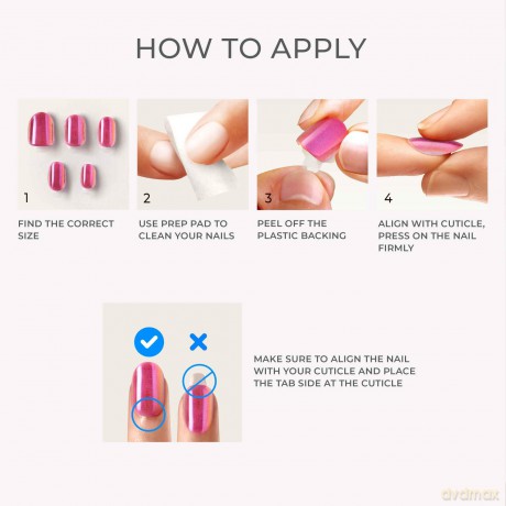KISS Self-adhesive nails imPRESS Color FX (Sour Love) 30 pcs