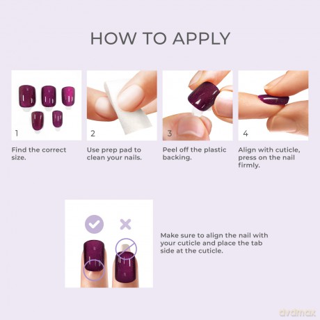 KISS Self-adhesive nails imPRESS Color FX (Walk Out) 30 pcs