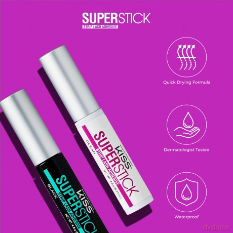 KISS Super Stick 5-Day Extended Wear (Strip Lash Adhesive) 4.8g Clear