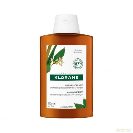 Klorane Galanga anti-dandruff shampoo (Anti-Dandruff Rebalancing Shampoo) 200 ml - Volume: 200 ml