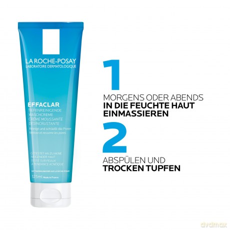 La Roche Posay Deep Cleansing Foaming Cream Effaclar (Deep Cleansing Foaming Cream) - Volume: 125 ml
