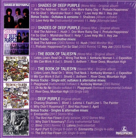 Deep Purple: Hard Road: The Mark 1 Studio Recordings 1968-69 [5CD]