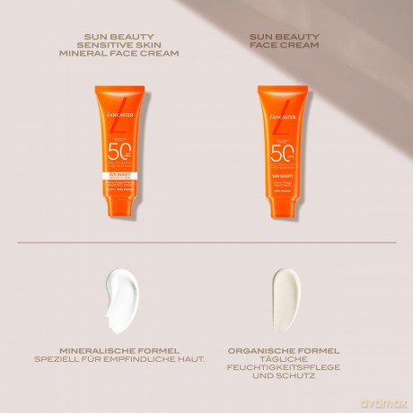 Lancaster Mineral sunscreen Sun Beauty Sensitive Skin SPF 50 (Mineral Face Cream) 50 ml