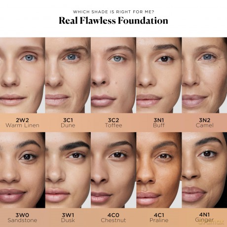 Laura Mercier Liquid make-up (Real Flawless Foundation) 30 ml - Shade: 4C0 Chestnut