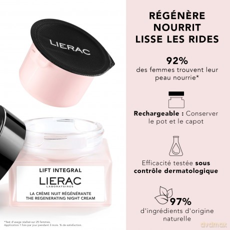 Lierac Refill for the night regeneration cream for mature skin Lift Integral (Night Cream Refill) 50 ml