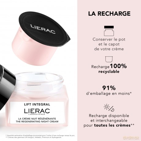 Lierac Refill for the night regeneration cream for mature skin Lift Integral (Night Cream Refill) 50 ml