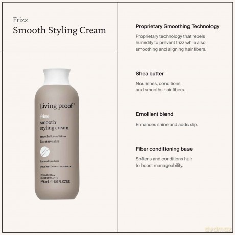 Living Proof No Frizz Smooth Styling Cream - Volume: 236 ml