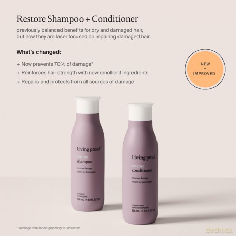 Living Proof Restore Shampoo for Damaged Hair (Shampoo) - Volume: 236 ml