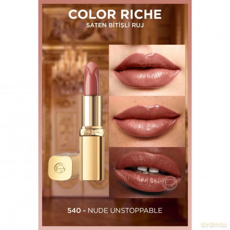 L'Oréal Paris Color Riche Free the Nudes (Lipstick) 4.7 g - Shade: 540 Nu Unstoppable