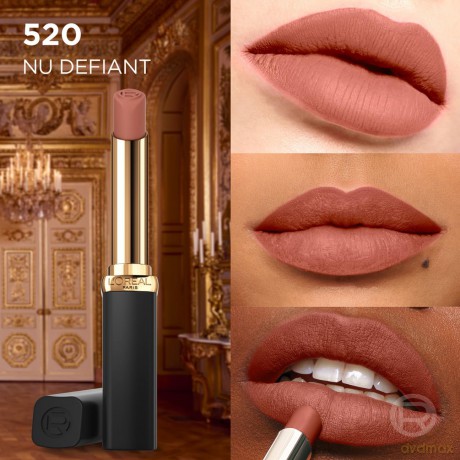 L'Oréal Paris Long-lasting matte lipstick (Color Riche Intense Volume Matte Slim Lips tick) 1.8 g - Shade: 520 Le Nude Defiant