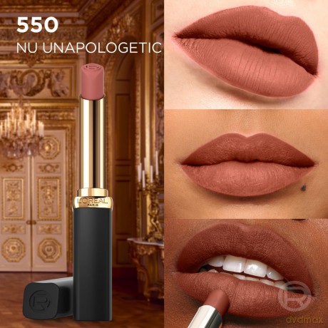 L'Oréal Paris Long-lasting matte lipstick (Color Riche Intense Volume Matte Slim Lips tick) 1.8 g - Shade: 550 Le Nude Daring