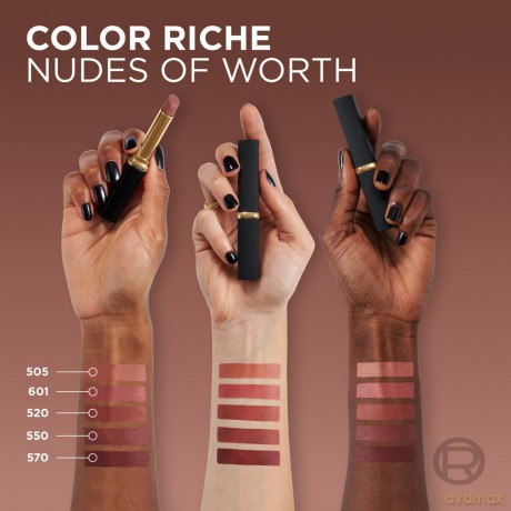 L'Oréal Paris Long-lasting matte lipstick (Color Riche Intense Volume Matte Slim Lips tick) 1.8 g - Shade: 550 Le Nude Daring