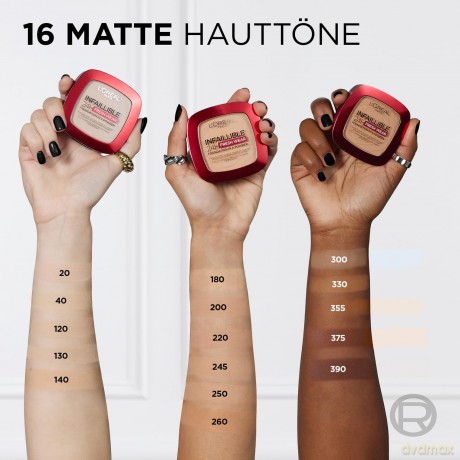 L'Oréal Paris Make-up in Infaillible 24H Fresh Wear (Foundation in a Powder) 9 g - Shade: 130 True Story