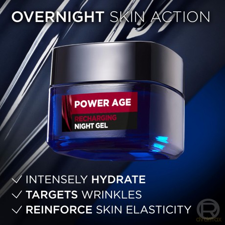 L'Oréal Paris Night skin gel Men Expert Power Age (Recharging Night Gel) 50 ml