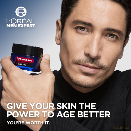 L'Oréal Paris Night skin gel Men Expert Power Age (Recharging Night Gel) 50 ml