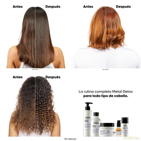 L'Oréal Professionnel Mask for colored and damaged hair, for hair shine, long-lasting color, rich texture Serie Expert Metal Detox (Professional Mask) - Volume: 150 ml