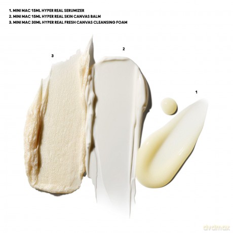 MAC Cosmetics Holy Grail Mini Hyper Real Trio Kit Skincare Gift Set