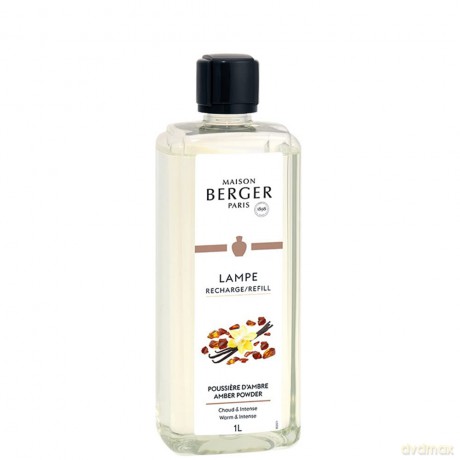 Maison Berger Paris Amber Powder catalytic lamp refill (Lampe Recharge/Refill) 1000 ml