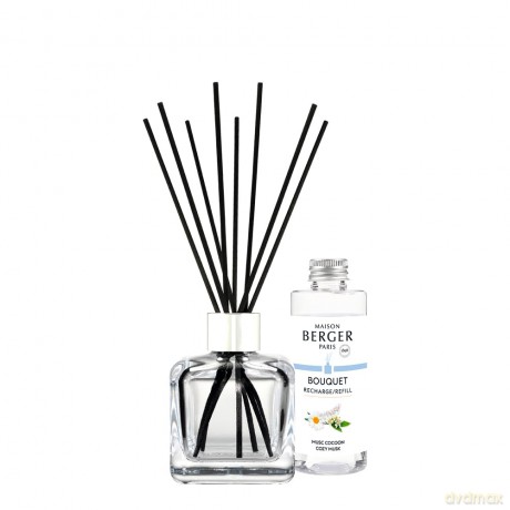 Maison Berger Paris Gift set aroma diffuser Cube + refill Cozy Musk 100 ml