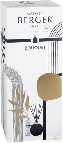 Maison Berger Paris Gift set aroma diffuser Marbrure Black + Amber Powder refill 180 ml