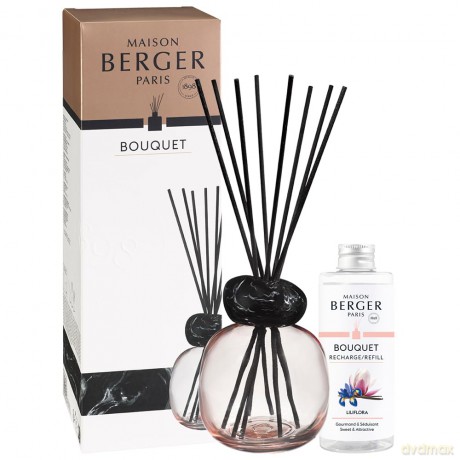 Maison Berger Paris Gift set aroma diffuser Mineral Pink + Liliflora refill 180 ml