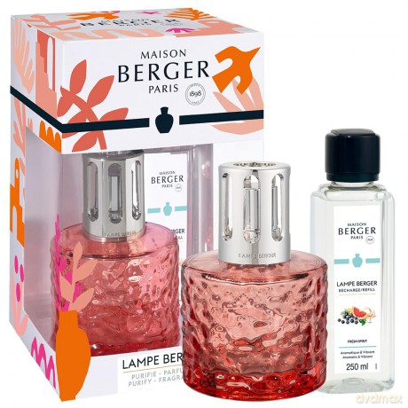 Maison Berger Paris Gift set catalytic lamp Mirage Summer Coral + Fresh Spirit refill 250 ml