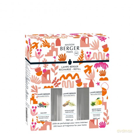 Maison Berger Paris Gift set of refills for the Estival Triopak catalytic lamp 3 x 250 ml
