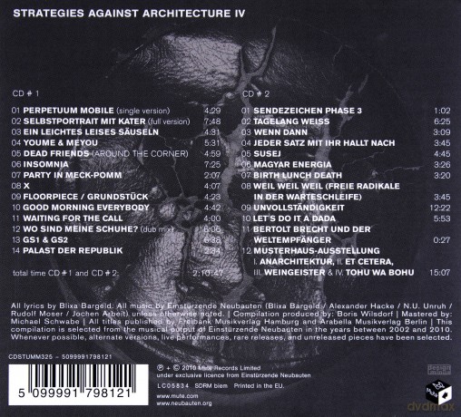 Einsturzende Neubauten: 2002-2010 (digipack) [CD]