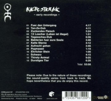 Einsturzende Neubauten: Kalte Sterne (digipack) [CD]