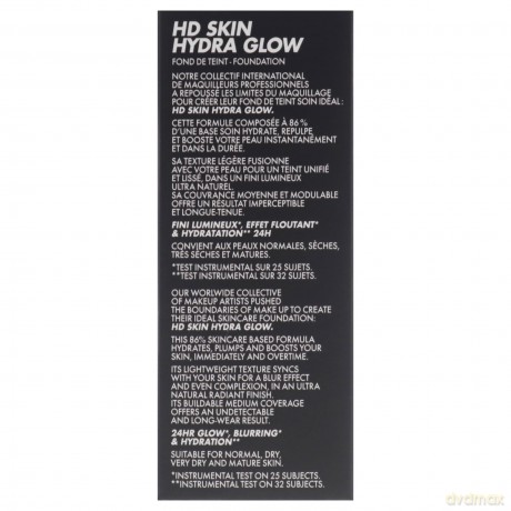 Make Up For Ever Hydrating and brightening make-up HD Skin Hydra Glow (Skin Booster Foundation) 30 ml - Shade: 1N00