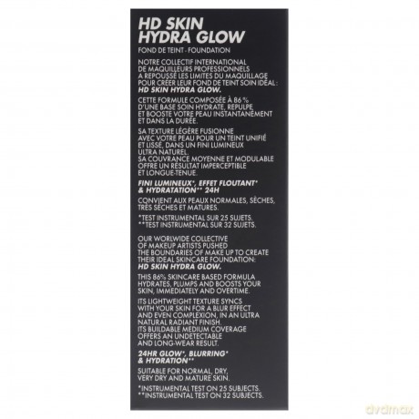 Make Up For Ever Hydrating and brightening make-up HD Skin Hydra Glow (Skin Booster Foundation) 30 ml - Shade: 1R00