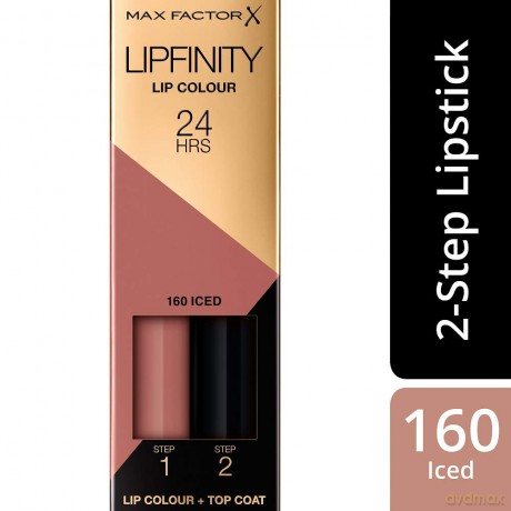 Max Factor Long-lasting lipstick with Lipfinity 2.3 + 1.9 g - Shade: 160 Iced