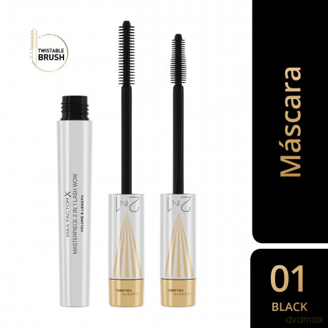 Max Factor Voluminous and lengthening mascara Masterpiece 2 in 1 Lash Wow (Mascara) 5 ml - Shade: Black