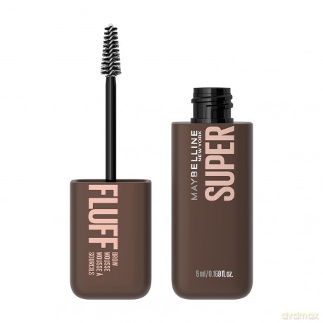 Maybelline Eyebrow gel for a full and fluffy look Superfluff (Brow Mousse) 5 ml - Shade: 260 Deep Brown