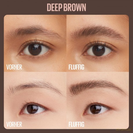 Maybelline Eyebrow gel for a full and fluffy look Superfluff (Brow Mousse) 5 ml - Shade: 260 Deep Brown