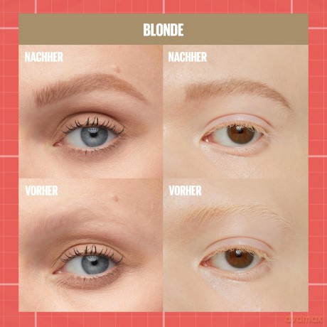 Maybelline Fix and gel for eyebrows Build A Brow (Brow Pen + Sealing Gel) - Shade: 250 Blonde