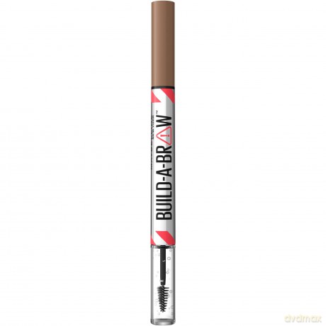Maybelline Fix and gel for eyebrows Build A Brow (Brow Pen + Sealing Gel) - Shade: 255 Soft Brown