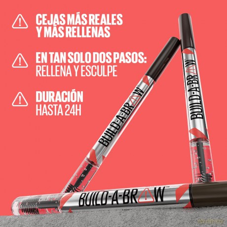 Maybelline Fix and gel for eyebrows Build A Brow (Brow Pen + Sealing Gel) - Shade: 255 Soft Brown