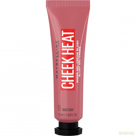 Maybelline Gel-cream blush Cheek Heat (Sheer Gel-Cream Blush) 8 ml - Shade: 15 Nude Burn