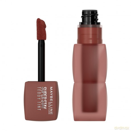 Maybelline Matte Liquid Lipstick Super Stay Teddy Tint (Liquid Lip Tint) 5 ml - Shade: 20 Mascara Tear